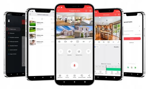 Monitoring cyfrowy IP 8 kamer 4Mpx PoE wbudowany mikrofon podgląd online na Arena.pl
