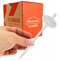 KOŁKI ŁĄCZNIKI IZOLACJI DO STYROPIANU 26cm 100 szt