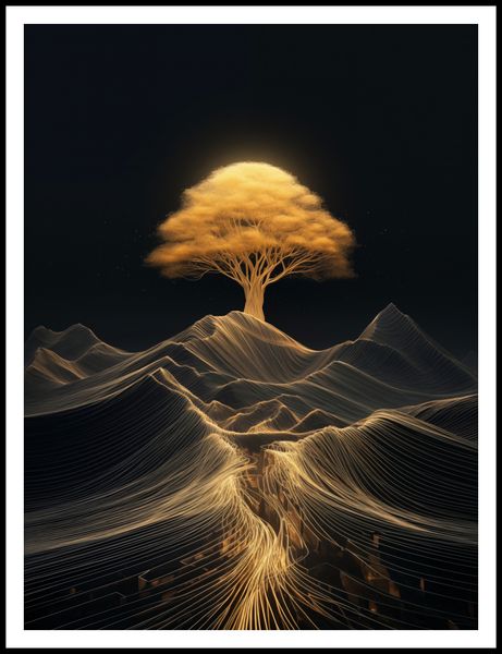 Plakat 75x100cm Drzewo Energii zdjęcie 3