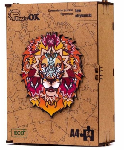 Puzzle Drewniane Eko 64 El. Lew Afrykański A4 Puza4-00706 na Arena.pl