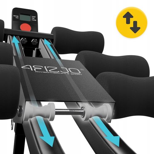 TRENAŻER MIĘŚNI BRZUCHA REGULOWANY SKŁADANY DO ĆWICZEŃ Z LICZNIKIEM 4FIZJO na Arena.pl