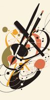 Plakat 50x100cm Abstrakcyjny Rapsod