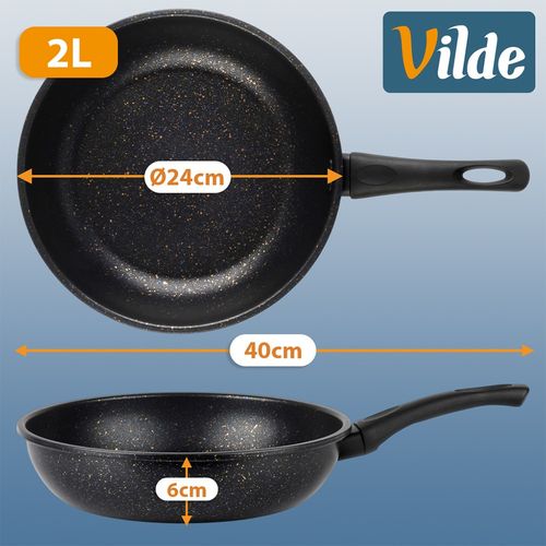 Patelnia granitowa BASIC LINE 24 cm na Arena.pl
