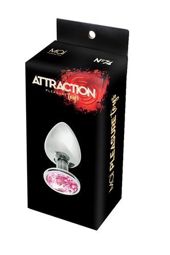 plug-mai no.74 metal plug with stone l silver na Arena.pl