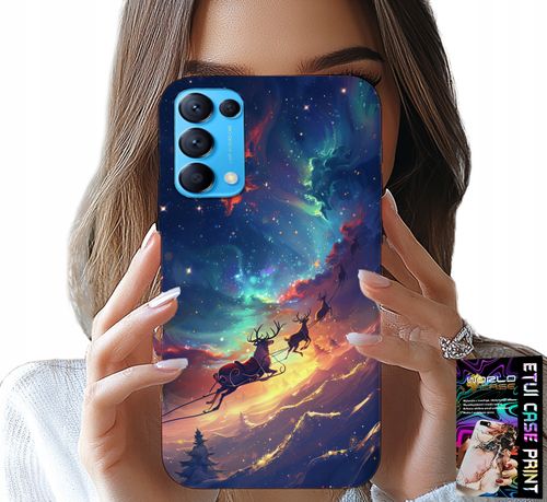 ETUI DO OPPO FIND X3 LITE - RENIFEREK SŁODKI RENIFER ŚWIĄTECZNY WZÓR na Arena.pl