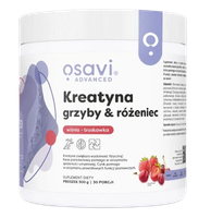 # OSAVI Kreatyna, grzyby & różeniec, smak wiśnia z truskawką (300 g)