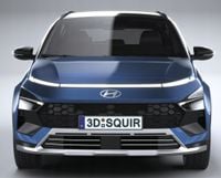 Hyundai BAYON - Listwy CHROM grill Zderzak Atrapa Dekoracyjne Ozdobne 4 szt