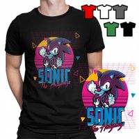 KOSZULKA T-SHIRT MĘSKI WYBÓR - WZORY Z GIER SONIC PREZENT - L