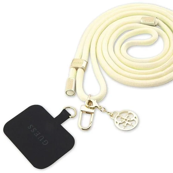 Pasek do telefonu Guess CBDY Cord - beżowy zdjęcie 1