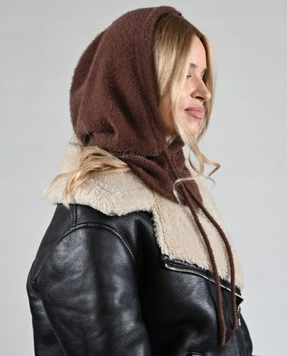 Czekoladowa Kominiarka KAPTUR komin Balaclava Czapka damska miekka zimowa na Arena.pl