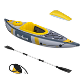 Kajak pompowany ponton dmuchany turystyczny Rebel wiosło pompka siedzisko