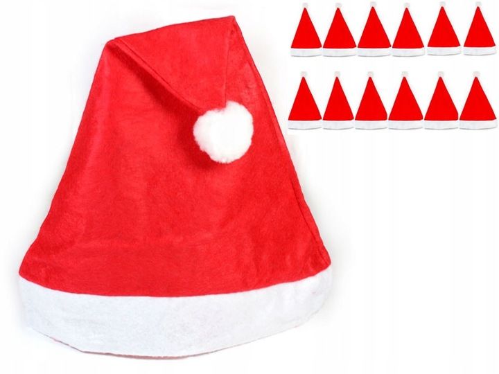 czapka Mikołaja 12szt. | 3001A zdjęcie 1