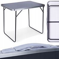 Stół turystyczny Vilde 60x80cm szary Stolik Turystyczny Składany Kempingowy