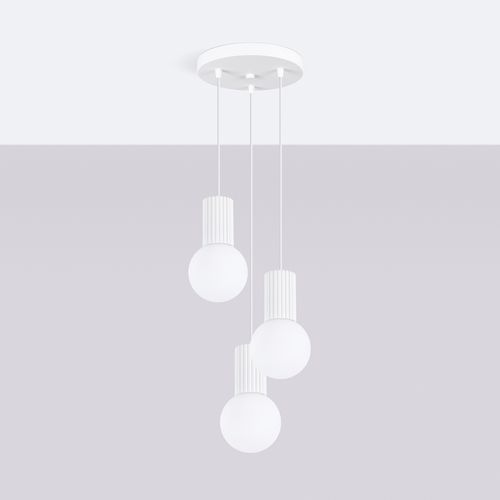 Lampa wisząca HALO 3P biała na Arena.pl