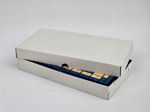 TURKUSOWE Szachy drewniane Królewskie 31x31 we wkładce PRODUCENT na Arena.pl