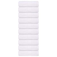 Ręczniki, 10 szt., białe, 15x21 cm, 360 g/m², bawełna 100%