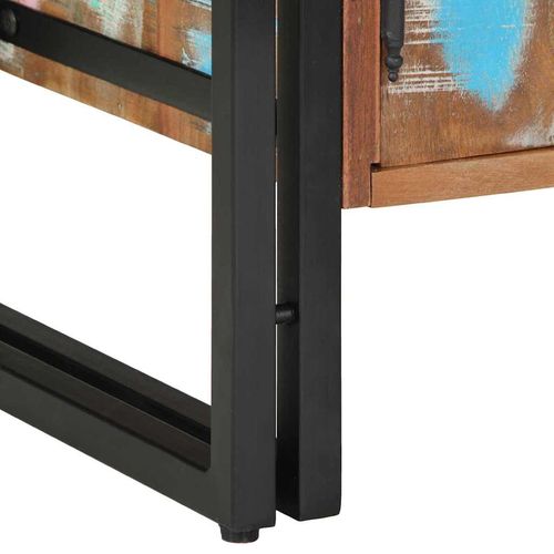 Szafka na buty Czarny 30 x 30 x 40 cm Lite drewno z odzysku na Arena.pl