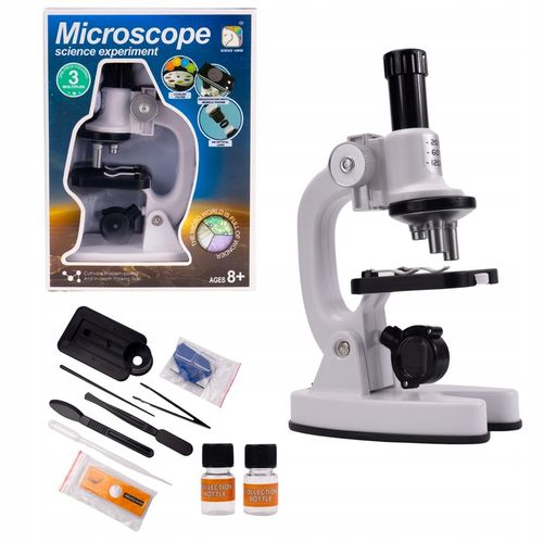 MIKROSKOP EDUKACYJNY ŚWIATŁA LED PRZYBLIŻENIE 1200X PREZENT DLA DZIECKA na Arena.pl