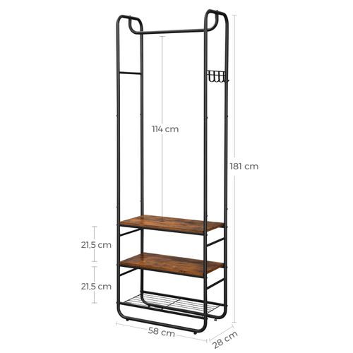 Wieszak Stojak na Ubrania - HSR81BX na Arena.pl