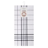 Ścierka kuchenna Check stalowa 50x70 cm bawełniana kratka