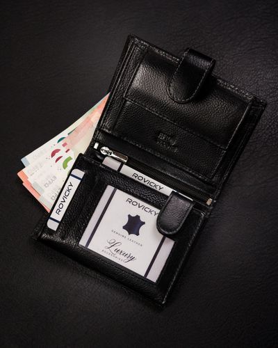 portfel męski skórzany n4l-rpvt-bl-9595 black na Arena.pl