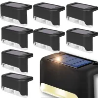 8x lampka lampa solarna krawędziowa na balustradę ogrodowa taras balkon 8sz