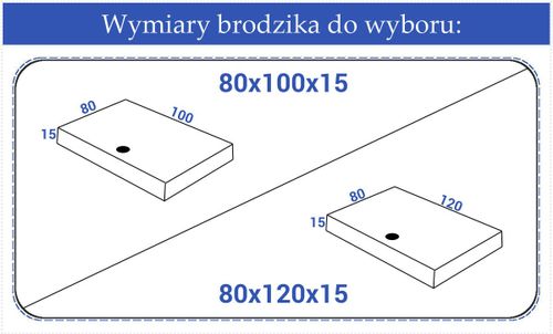 Brodzik Calisto 80 x 100 na Arena.pl