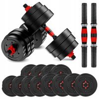 HANTLE REGULOWANE BITUMICZNE TRENING SIŁOWY ZESTAW GRYF + OBCIĄŻENIE