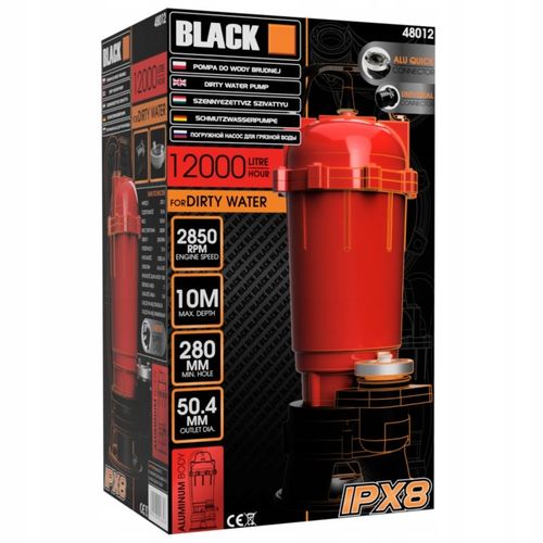 POMPA DO SZAMBA Z ROZDRABNIACZEM WODY BRUDNEJ CZYSTEJ WĄŻ 30M BLACK na Arena.pl