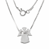 SREBRNY NASZYJNIK GWIAZD ANIOŁEK CELEBRYTKA PRÓBA SREBRA 925 GRAWER GRATIS