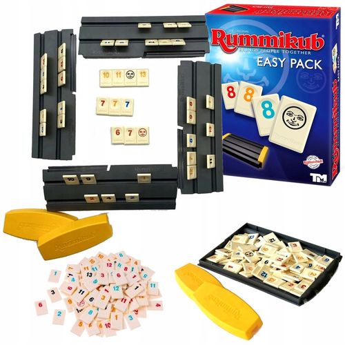 Gra Rummikub EASY PACK gra logiczna liczbowa nowa wersja 4 graczy rodzinna na Arena.pl