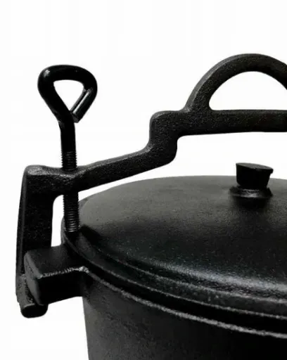 Kociołek stojący 8 l + RĘKAWICE ŻAROODPORNE DO PIEKARNIKA GRILLA KOMINKA zdjęcie 9