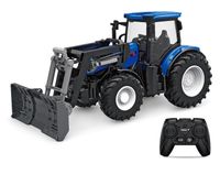 Duży Zdalnie Sterowany Niebieski Traktor Zabawka Mały Rolnik Spychacz