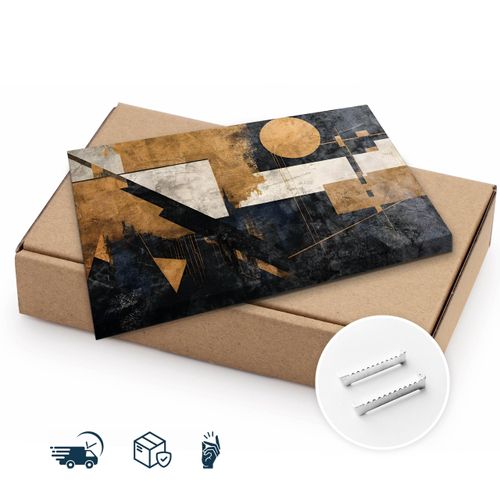 Obraz Canvas Do Salonu Abstrakcja Geometryczna Styl Glamour 30cm x 20cm na Arena.pl