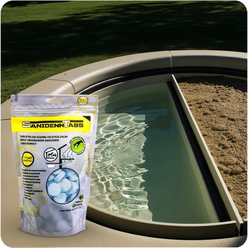 Tabletki bakterie do szamba i oczyszczalni SANIDENN 96+4 zapas na 2 na Arena.pl