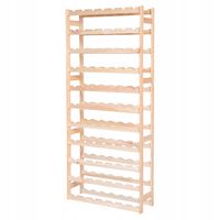 Regał na wino drewniany stojak na 77 butelek półka PRODUCENT