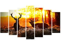 80CM 140CM OBRAZ 7 ELEM RYKOWISKO ŚCIENNY