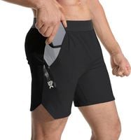 Męskie Spodenki Sportowe Czarne do Biegania Fitness Kieszenie Rozmiar M