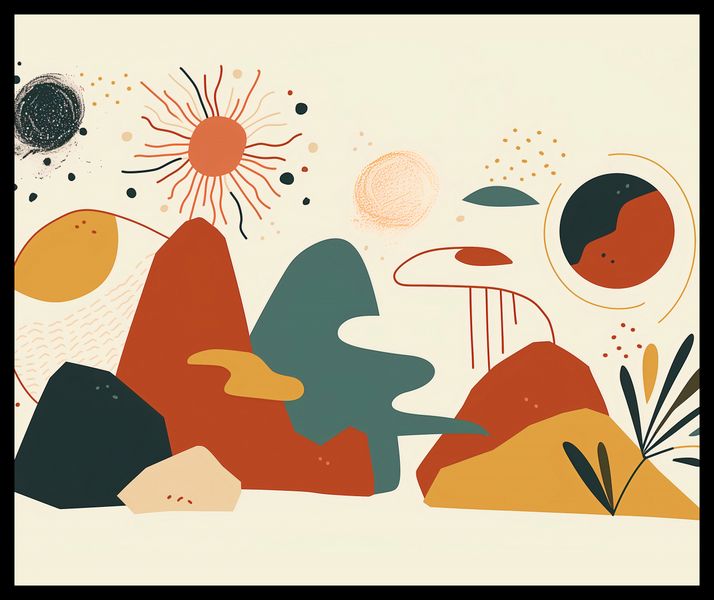 Plakat 60x50cm Kosmos Barw zdjęcie 2