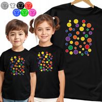 KOSZULKA DZIECIĘCA TSHIRT - KOLOROWE KROPKI KROPKA NA DZIEŃ KROPKI - 158 XL