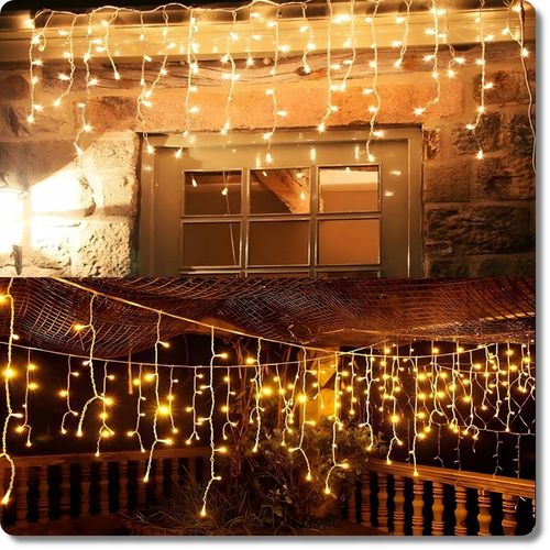 SOPLE FLASH 200 LED ZEWNĘTRZNE BIAŁE CIEPŁE CHOINKOWE lampki na Arena.pl