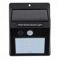 LAMPA SOLARNA LED CZUJNIKI RUCHU I ZMIERZCHU ZEWNĘTRZNA OGRODOWA 20 LED