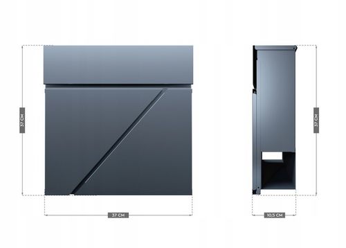 Skrzynka na listy pocztowa Mark Adler Post 3.0 Antracyt na Arena.pl