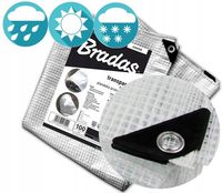 Plandeka ochronna wzmocniona oczka przezroczysta mocna 100 g/m2 4 x 6m