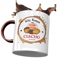 Kubek Bordowy Dla Kuzyna Na Urodziny Na Prezent Z Nadrukiem Ze Zdjęciem