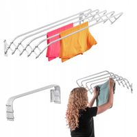 SUSZARKA NA PRANIE BIELIZNĘ ŁAZIENKOWA HARMONIJKOWA 60 cm ŚCIENNA