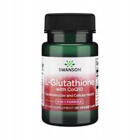 Detoks i Antyoksydanty Glutation + Koenzym Q10 Swanson L-Glutathione + CoQ1