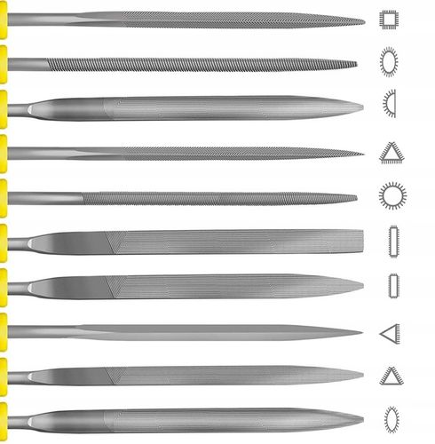 ZESTAW PILNIKÓW DO METALU DREWNA IGLAKI TARNIKI 18 EL. PILNIKI PILNIK W-WA na Arena.pl