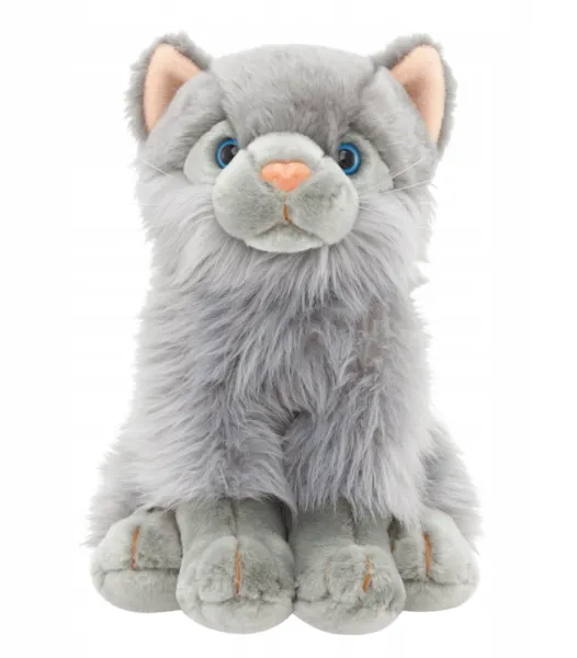 Pluszowy kotek, szary zdjęcie 2