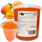 Kulki do Bubble Tea 3,4 kg Mango Popping Boba Kawior Molekularny